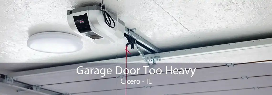 Garage Door Too Heavy Cicero - IL